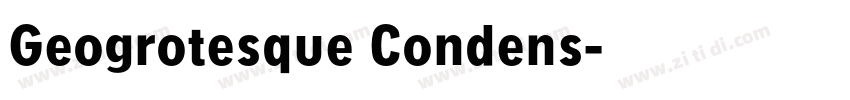 Geogrotesque Condens字体转换